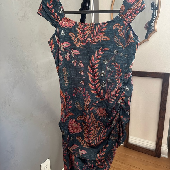 NWT Averie Ruched Draped Dress - Picture 4 of 7